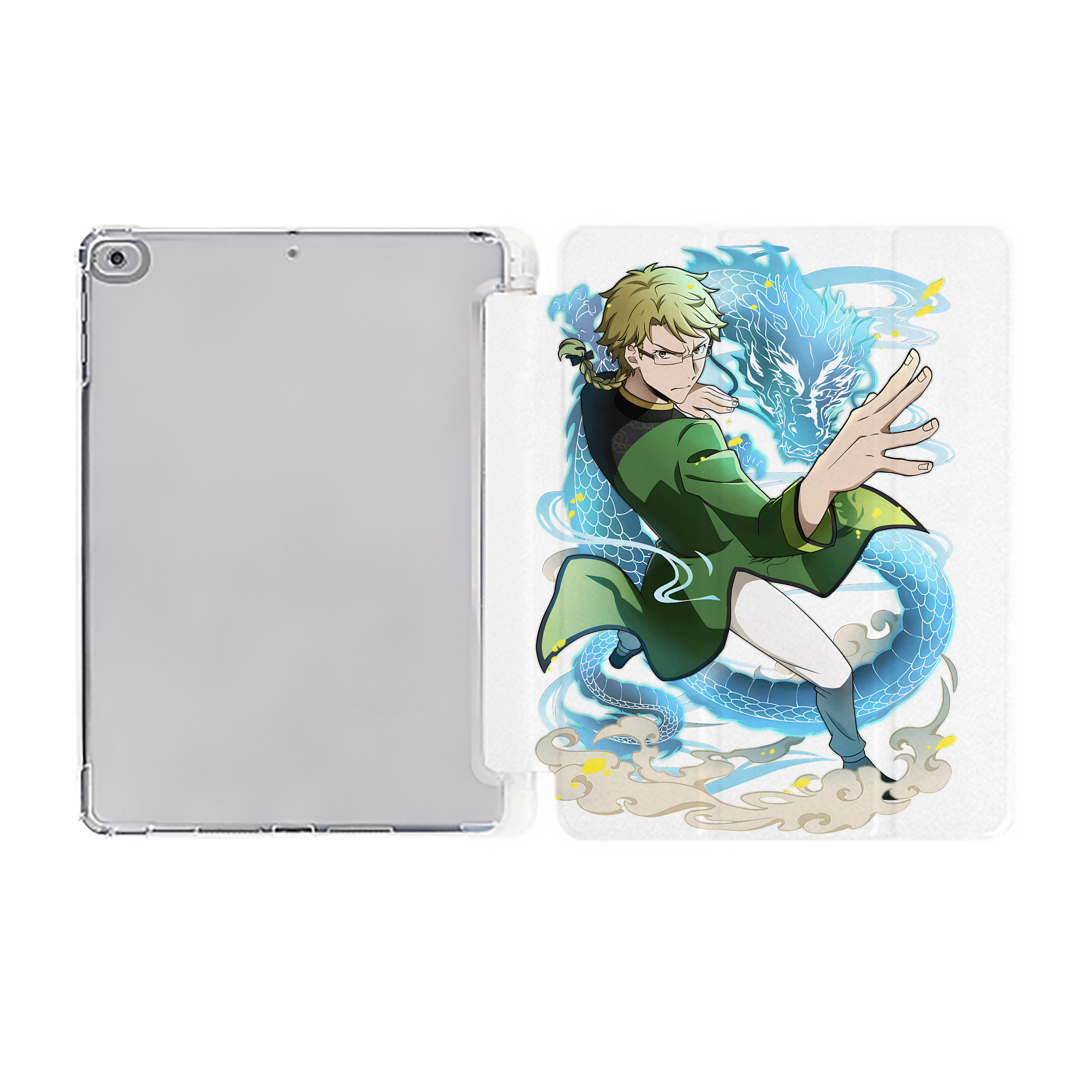 （画像用） 文豪ストレイドッグス Bungo Stray Dogs IPad ケース ペン収納付き 三つ折りスタンド PUレザー×シリコン 対応機種9.5/10.5/10.9インチ